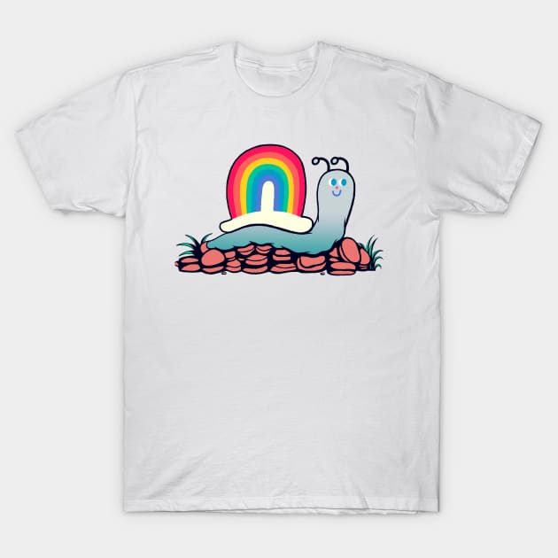 Rainbow Snail T-Shirt by smgdraws